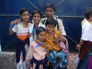 Paul's group for the outing - Sagarica, Smritilekha, Mala, Projesh, John