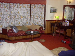 Our room in the Mayfair Hotel in Darjeeling