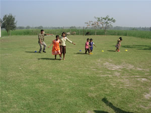 three legged race